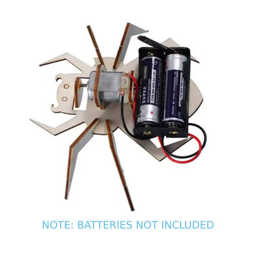 DIY Electric Spider Robot STEM Kit Crawling Animal Science Model Toy for Kids & Learning Projects