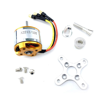 A2212 2450KV Brushless Motor High Speed BLDC Motor for F450 Quadcopter, RC Aircraft & Helicopter-FA2027