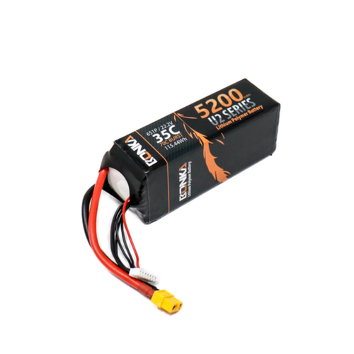 Bonka 5200mAh 22.2V 6S 35C LiPo Battery with XT60 Plug for FPV Drones, UAVs & RC Aircraft