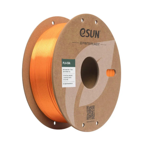eSun PLA Silk Filament 1.75mm 1kg Roll Orange Color (Paper Spool) - F94088