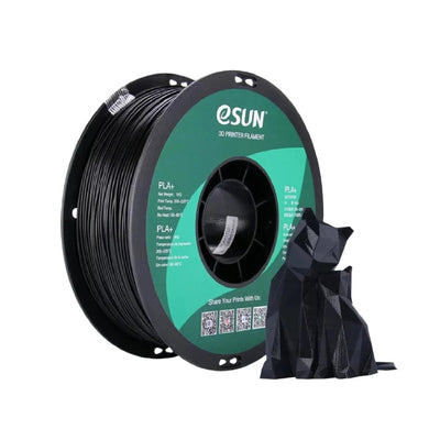 eSun PLA+ Filament 1.75mm 1kg Roll Black Color - F33024
