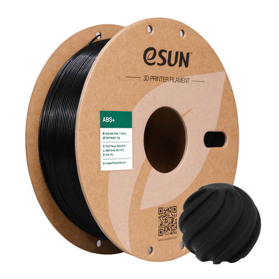 eSUN ABS+ Filament 1.75mm 1kg Roll Black Color - F33096