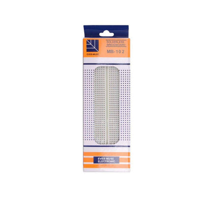 MB102 830-Point Solderless Breadboard for Arduino, Raspberry Pi & DIY Electronics Prototyping Projects - F00710