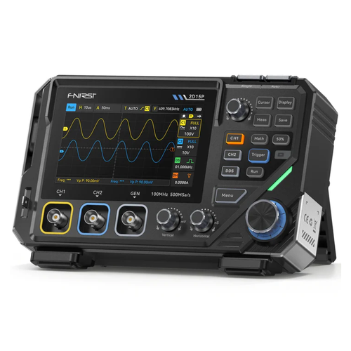 FNIRSI 2D15P 3-in-1 Handheld Oscilloscope 2CH 100MHz Digital Phosphor Scope + Multimeter + Signal Generator - F89060