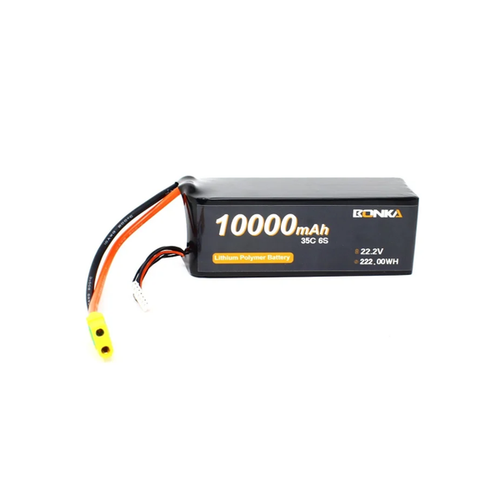 Bonka 10000mAh 14.8V 4S 35C LiPo Battery with XT90 Plug for Drones, UAVs & RC Aircraft