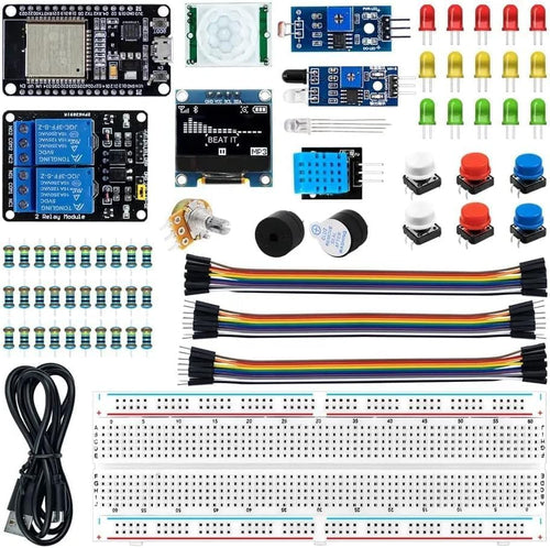 ESP32 Starter Kit ESP-32S WiFi + Bluetooth Development Board for IoT, Robotics & Arduino Projects - F07860