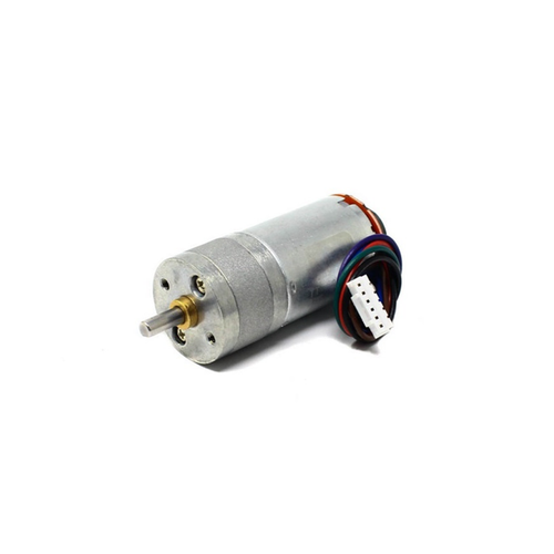 N25 12V Metal Gear Motor 370RPM with Encoder D-Shaft DC Gear Motor for Robotics & Motion Control
