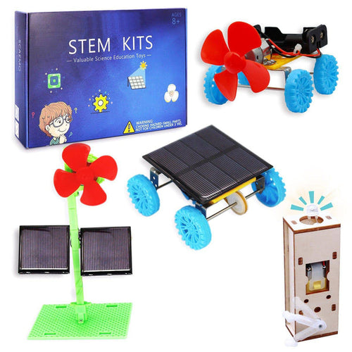 DIY 4-in-1 Solar STEM Kit Science Project Educational Building Kit for Kids | Buy Online in India